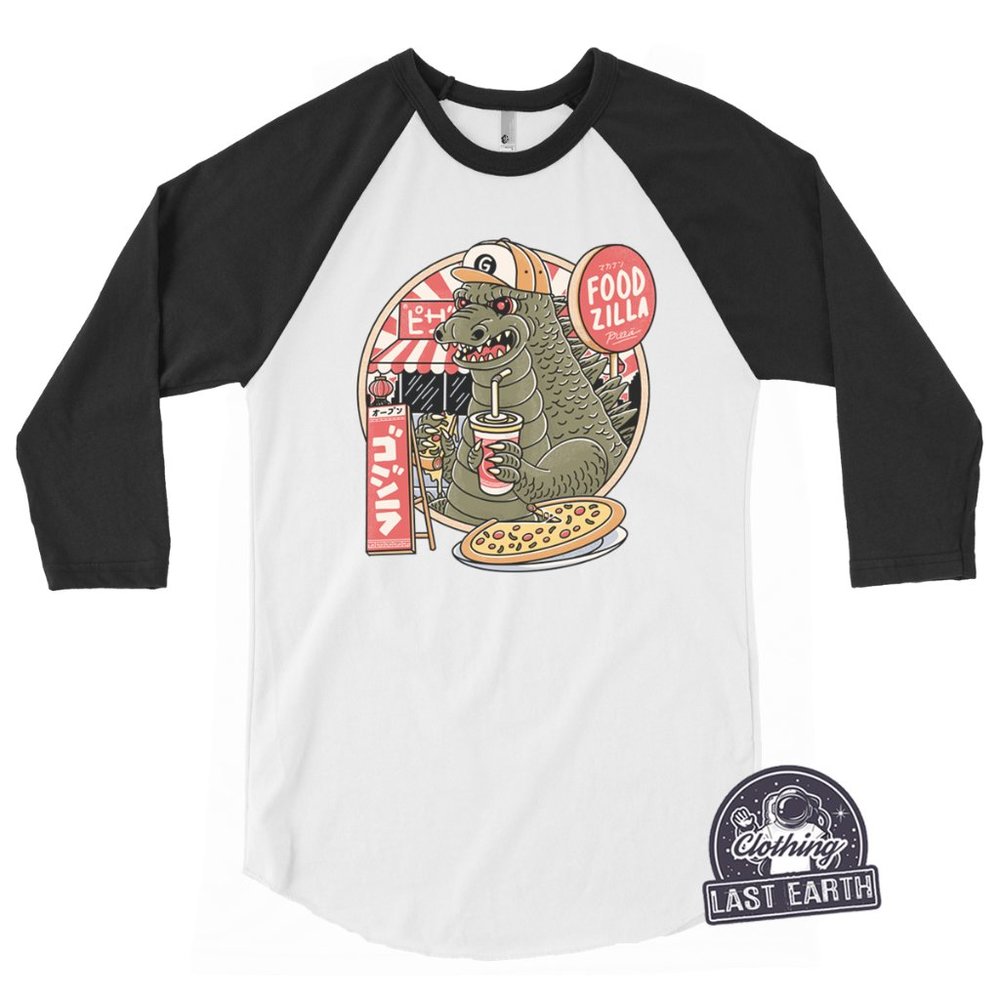 Foodzilla T-Shirt Funny Godzilla Foodie Shirt Food Lover Shirt Pizza Shirt